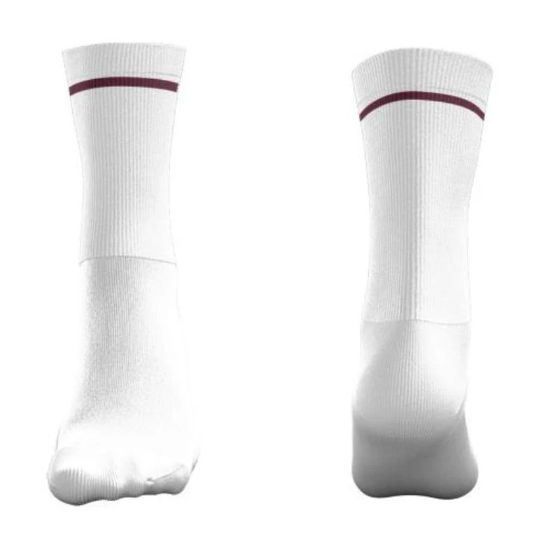 R2Q Netball Crew Socks White