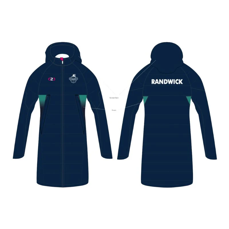 Randwick Netball Long Sleeve Puffer Jacket