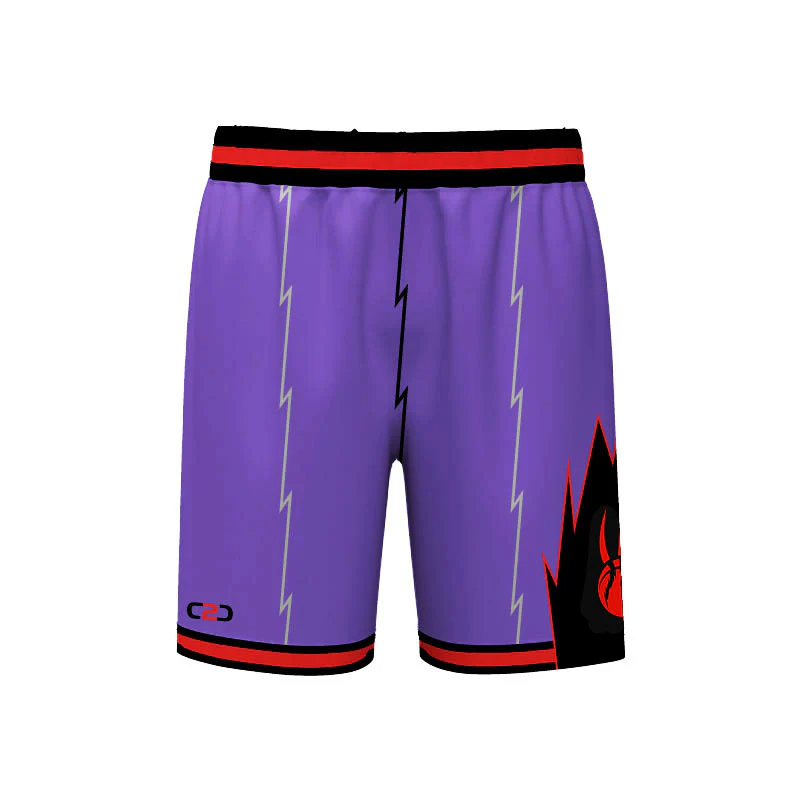 Raptors Core Pro Shorts Purple Design Your Own Custom - Image 2