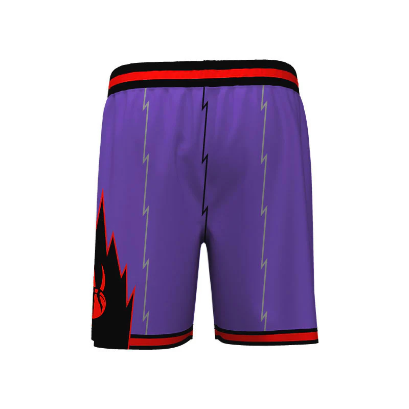 Raptors Core Pro Shorts Purple Design Your Own Custom - Image 3