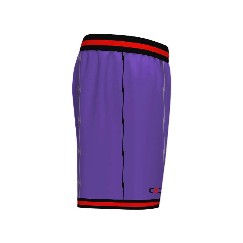 Raptors Core Pro Shorts Purple Design Your Own Custom - Image 4