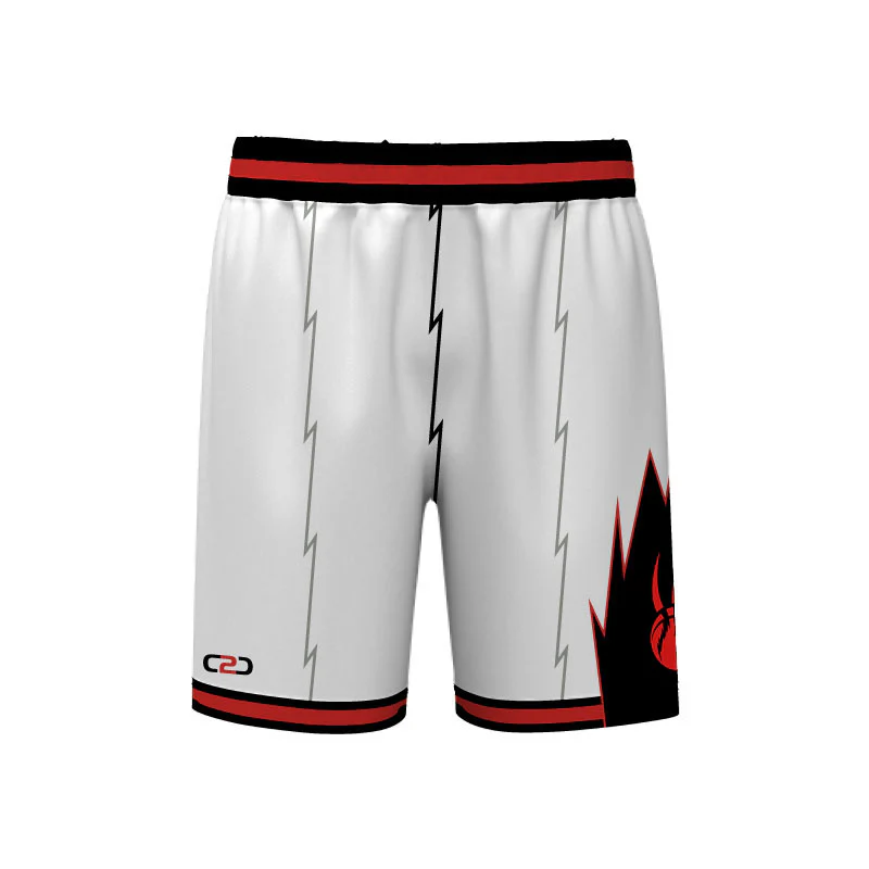 Raptors Core Pro Shorts White Design Your Own Custom - Image 2