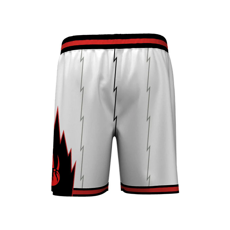 Raptors Core Pro Shorts White Design Your Own Custom - Image 3