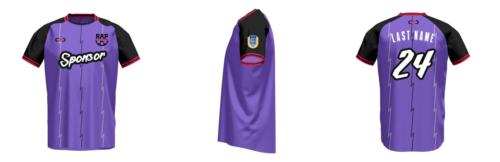 Raptors SlimFit HP Soccer Jersey Crew Neck Design Your Own Custom