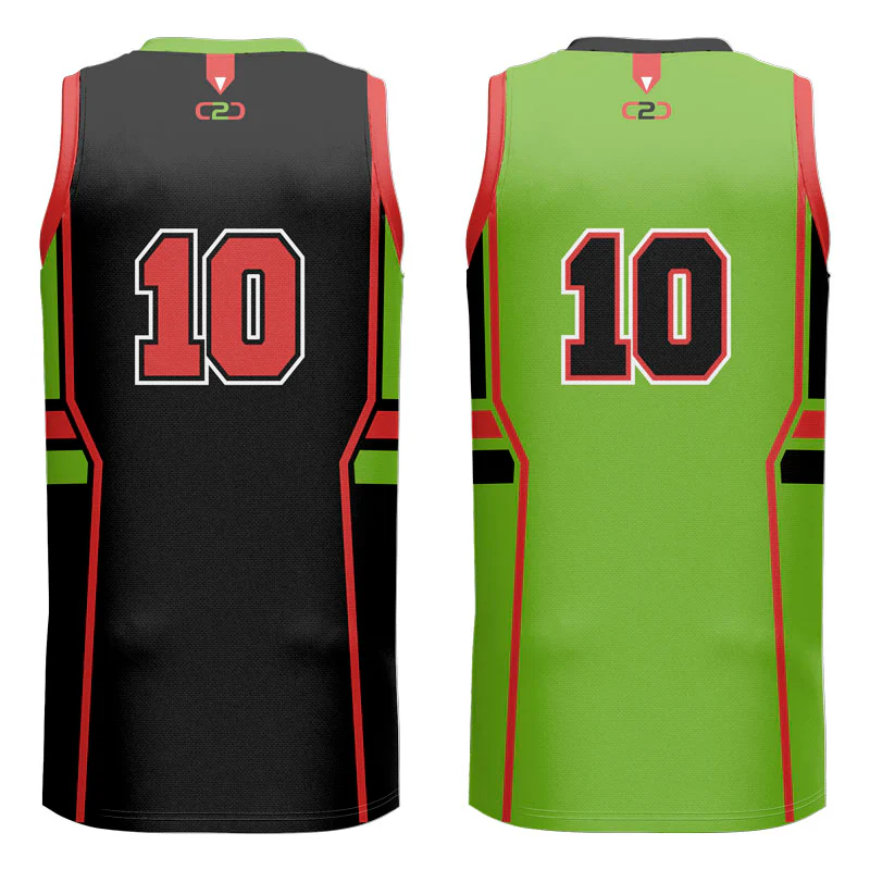 Custom Give And Go Reversible Slimfit Hp V Neck Basketball Singlet - Image 2