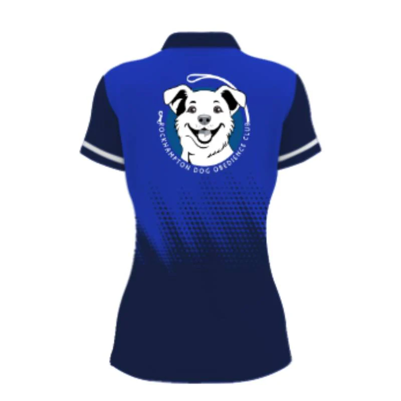 Rockhampton Dog Obedience Club Short Sleeve Polo Royal Navy - Image 2
