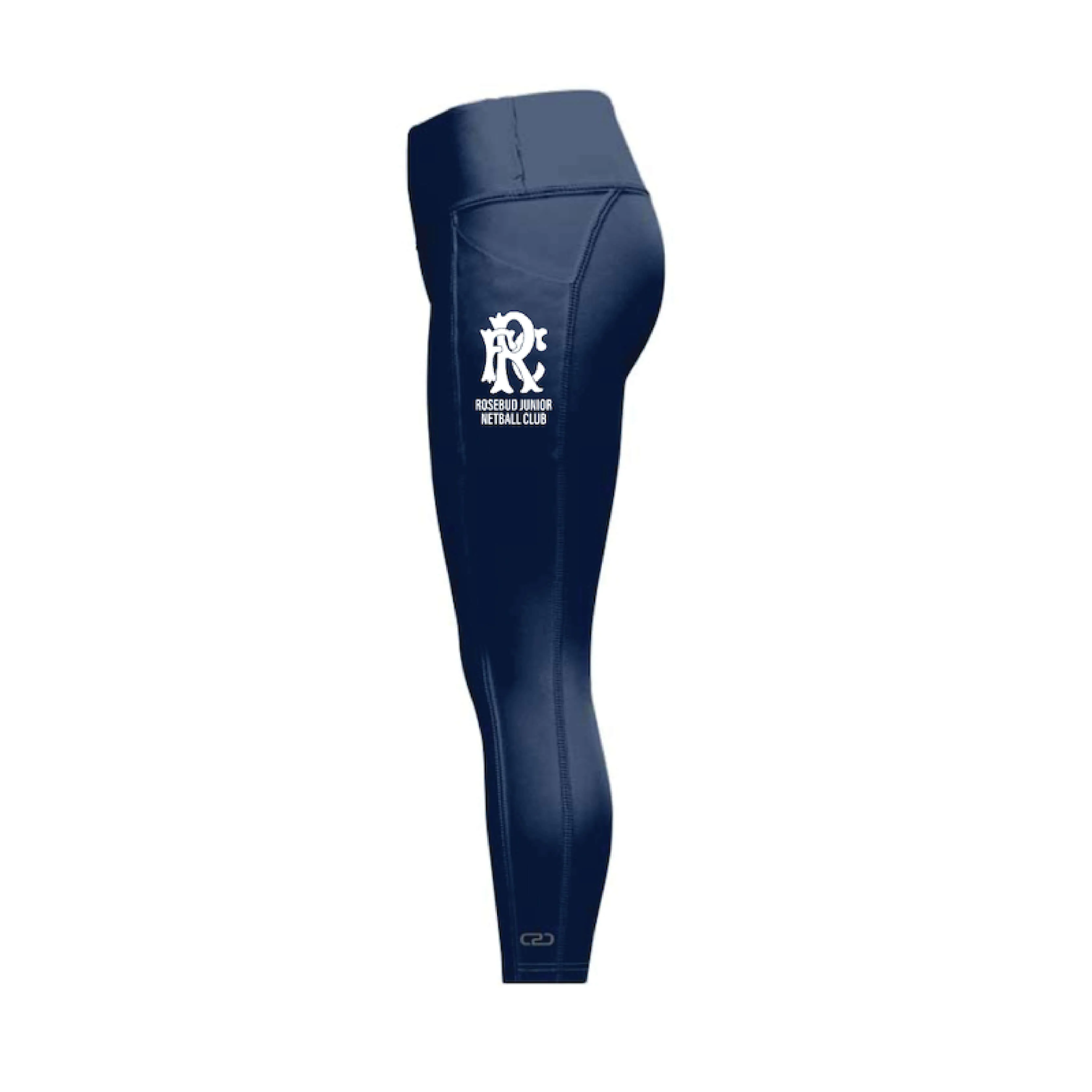 Rosebud Junior Netball Club Navy 7/8 Tights - Image 2