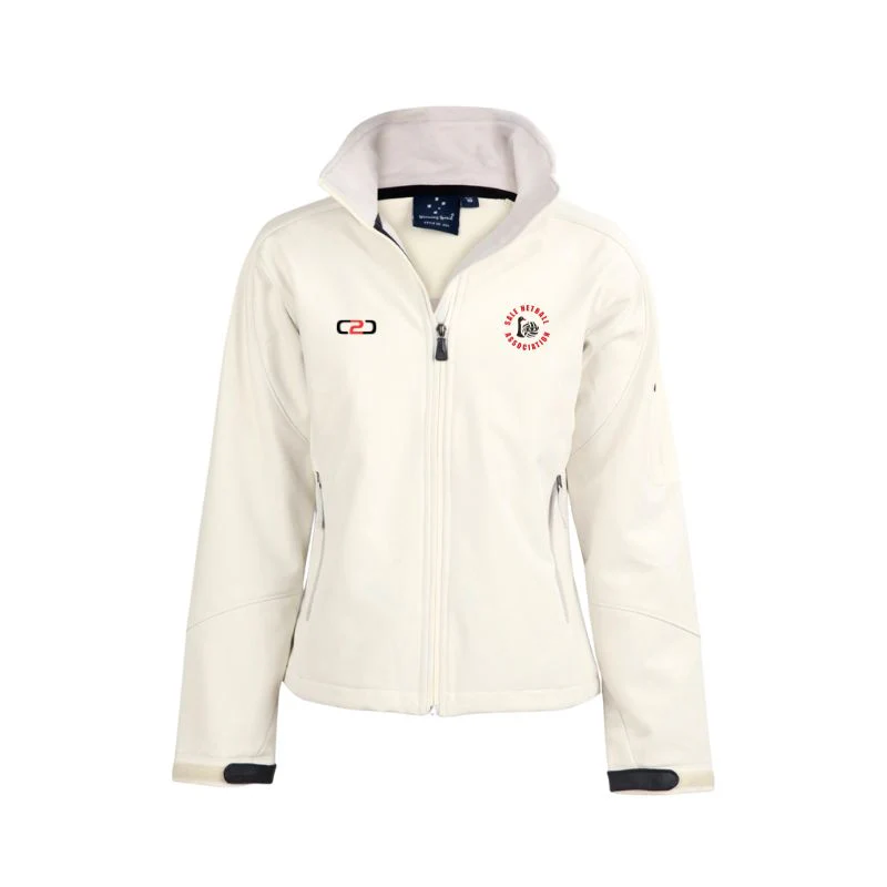 Sale Netball Umpire White Softshell Hi-Tech Jacket