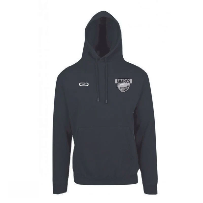 Sharks Basketball Kangaroo Hoodie Black