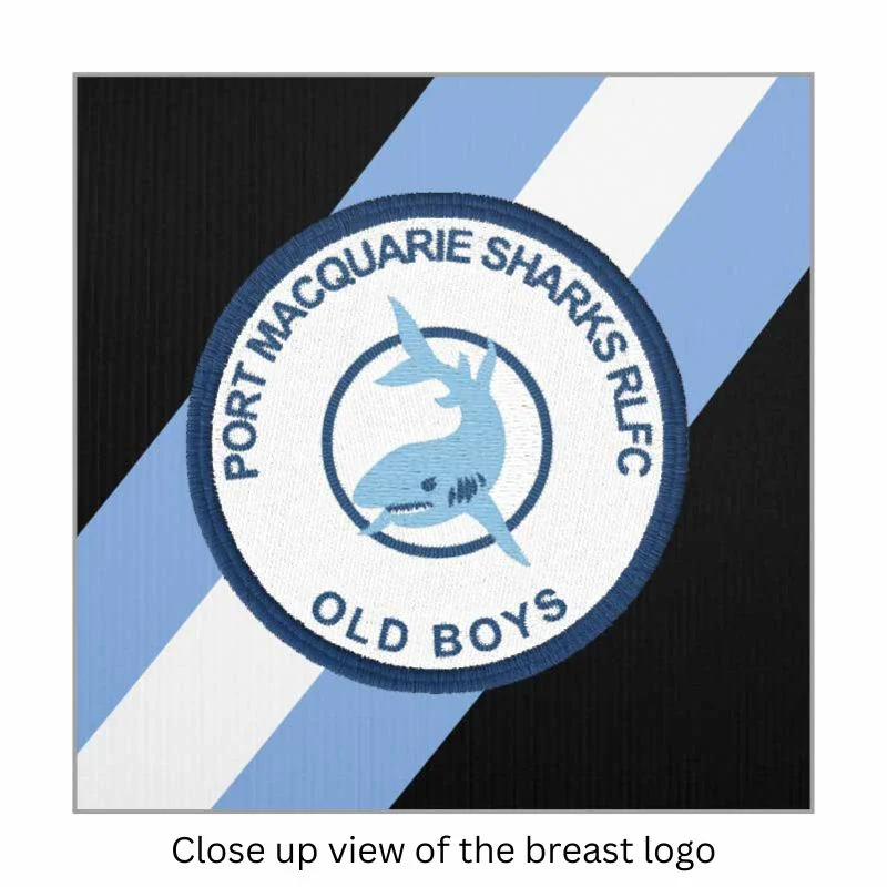 Sharks Old Boys Knitted Rugby Jersey - Image 2