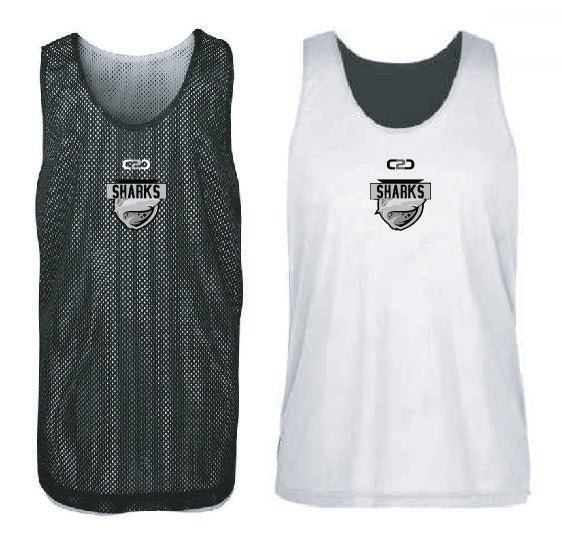 Sharks Reversible Training Singlets Black and White