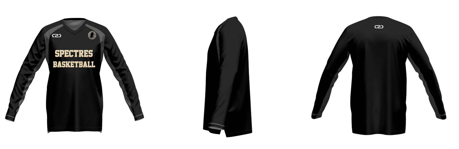 Shirt 106 SlimFit HP Long Sleeve V Neck Warmup Design Your Own Custom
