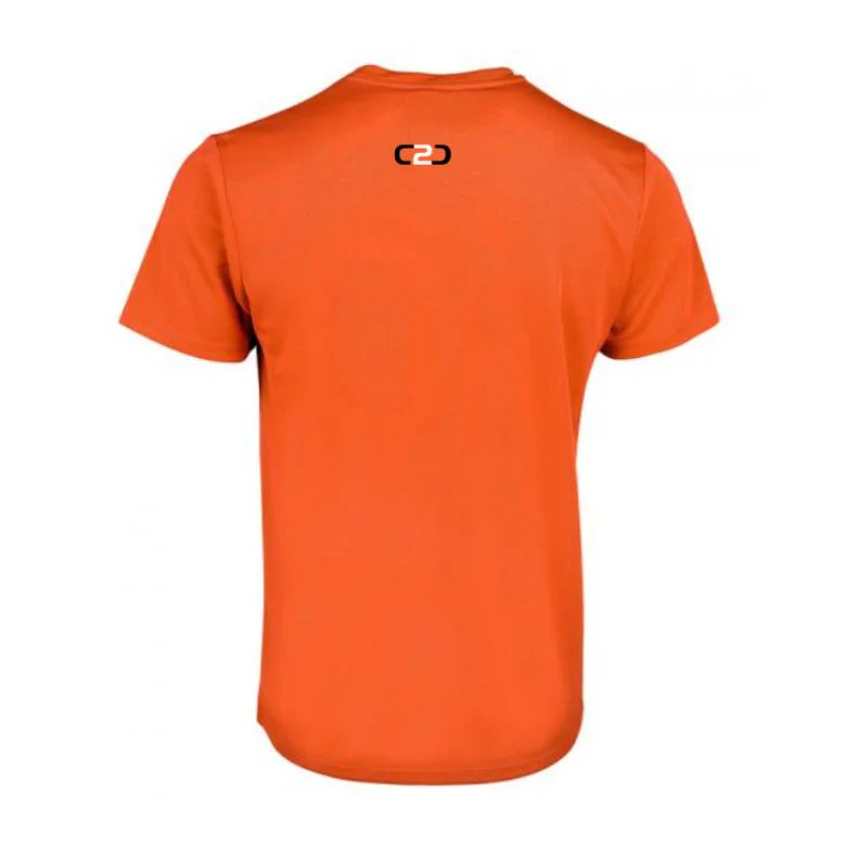 Shoalhaven Basketball Poly Tee Kids Adults Orange - Image 2