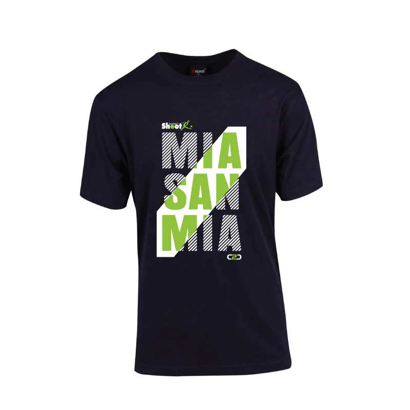 Shoot Football Unisex Modern Fit Tee Navy