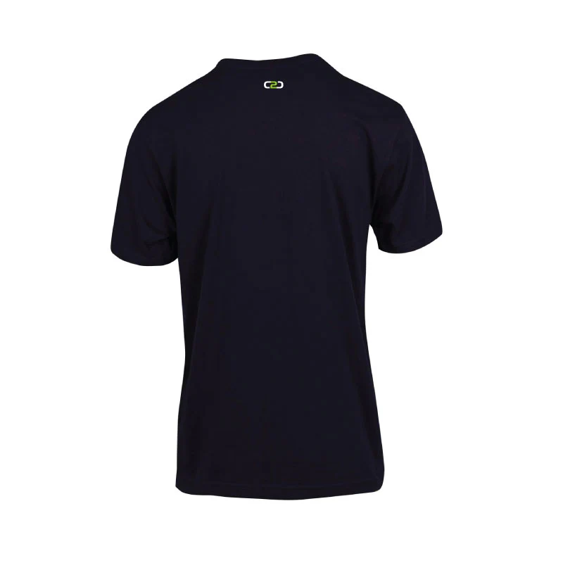 Shoot Football Unisex Modern Fit Tee Navy - Image 2