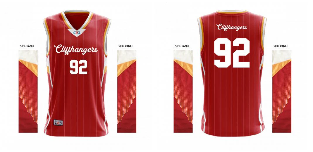 Silver Collection Basketball Singlet Red
