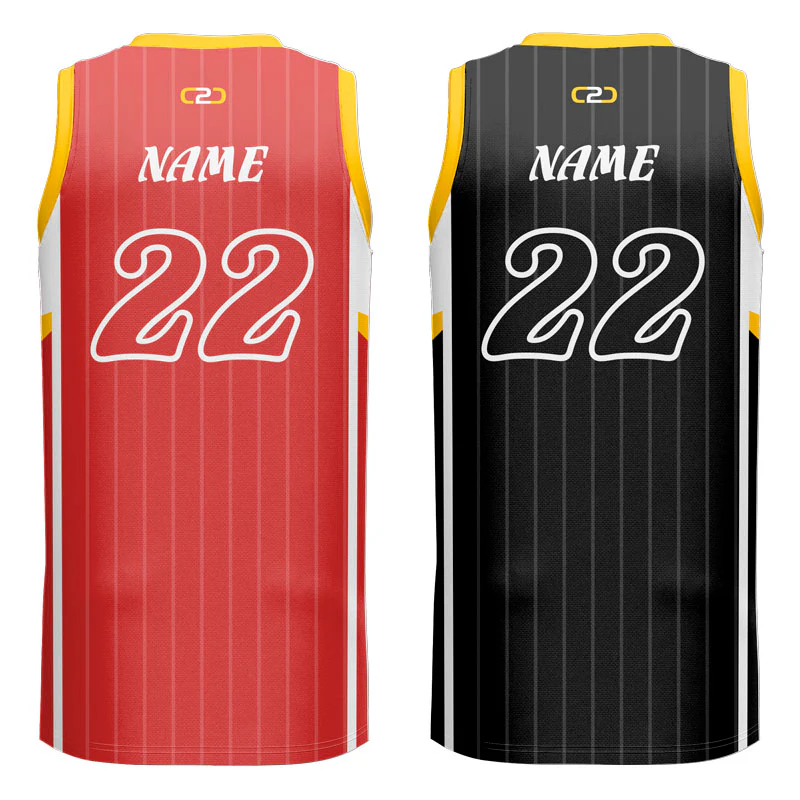 Custom Silver Collection Reversible Slimfit Hp V Neck Basketball Singlet - Image 2