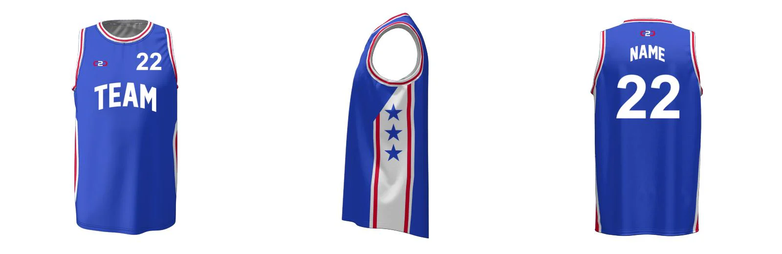 SIXERS Core Basketball Singlet Design Your Own