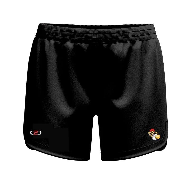 Spartans Pro Curved Shorts Womens Girls Black