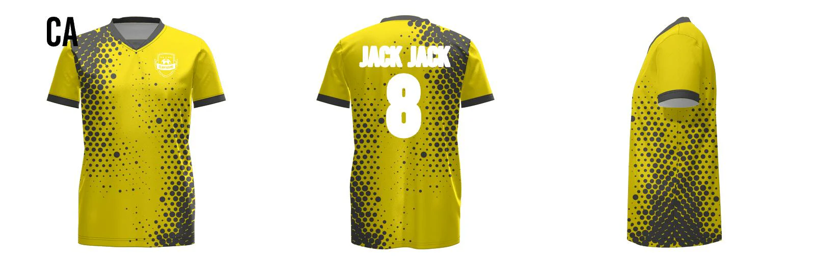 Speckle Core Soccer Jersey Insert V Neck Design Your Own Custom