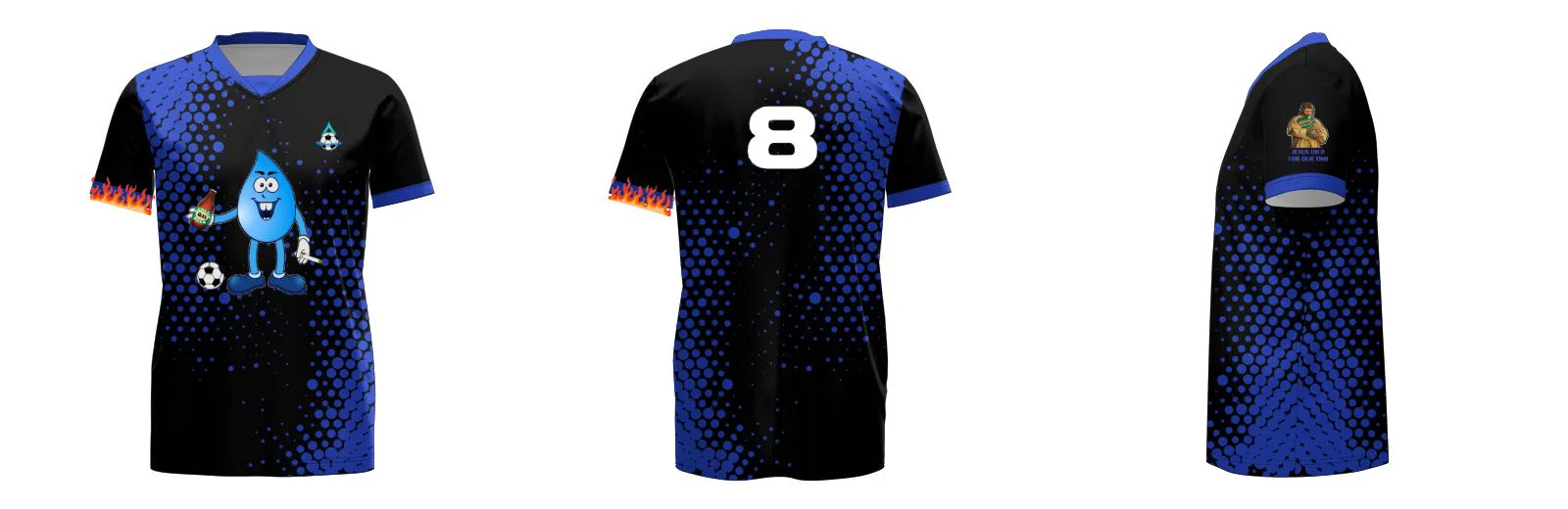 Speckle Core Soccer Jersey Insert V Neck Design Your Own Custom