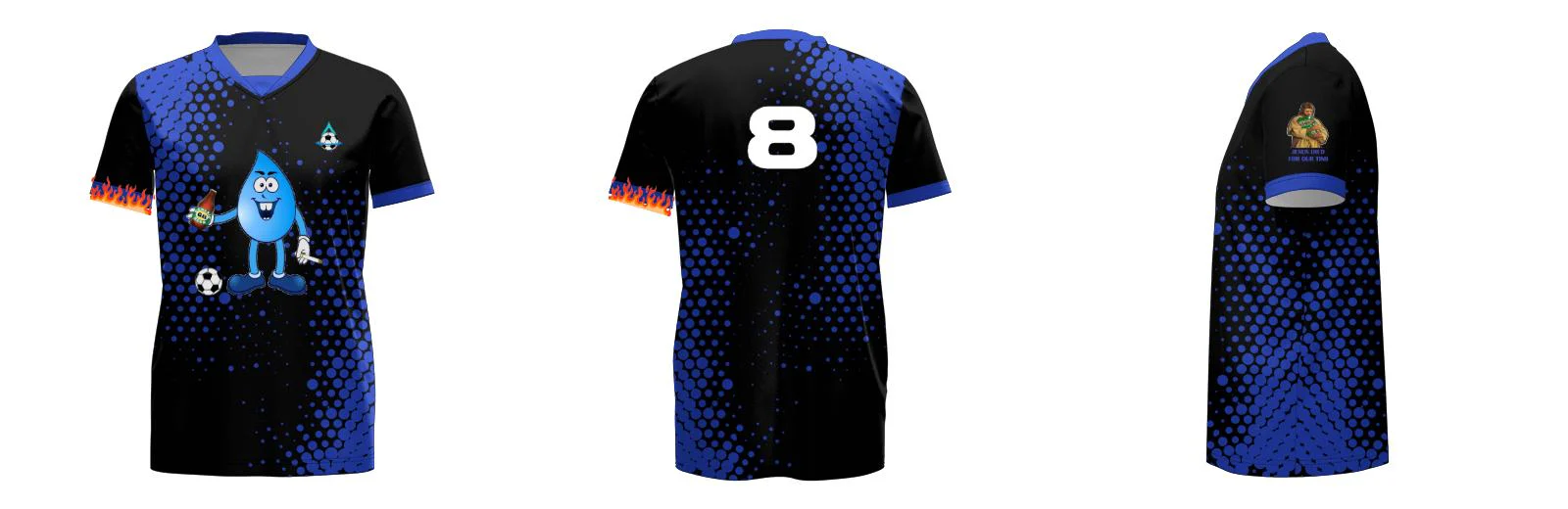 Speckle Core Soccer Jersey Insert V Neck Design Your Own Custom