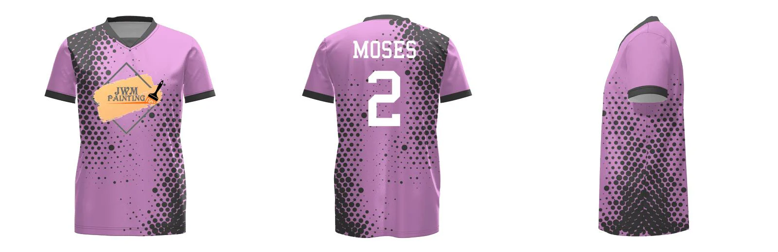 Speckle Core Soccer Jersey Insert V Neck Design Your Own Custom