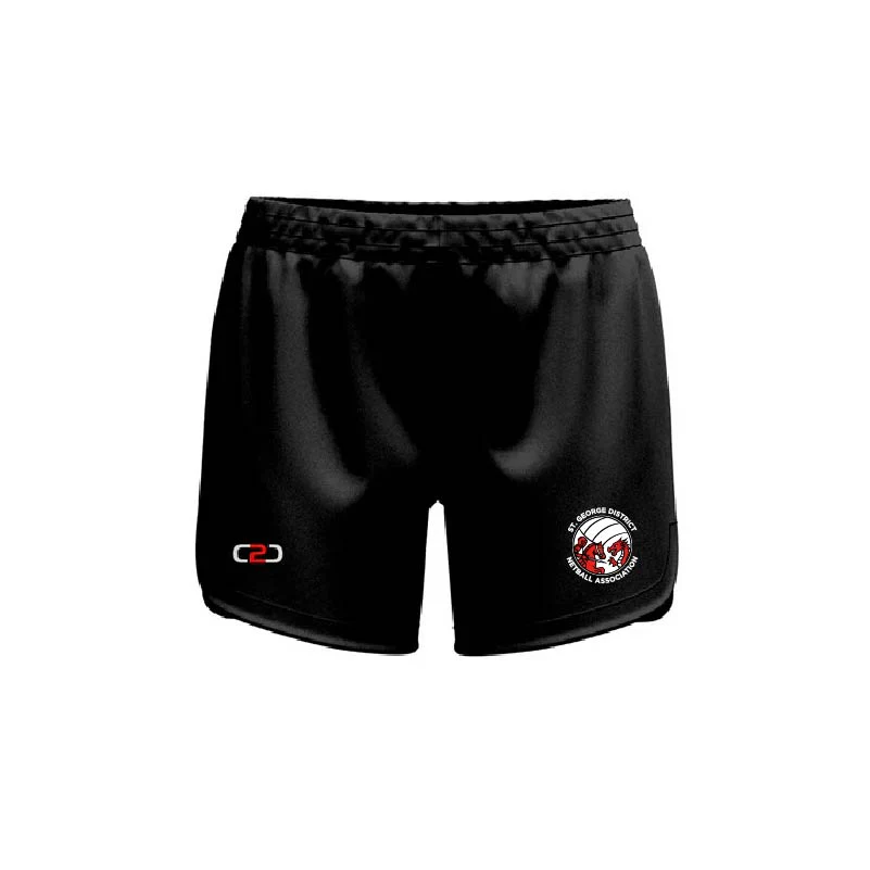 St George Ladies Pro Curve Sport Shorts Black