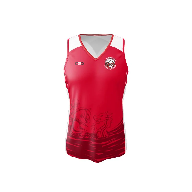 St George Netball Development Training Singlet No velcro