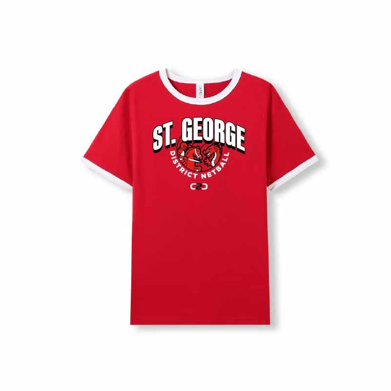 St George Netball Ringer Shirt