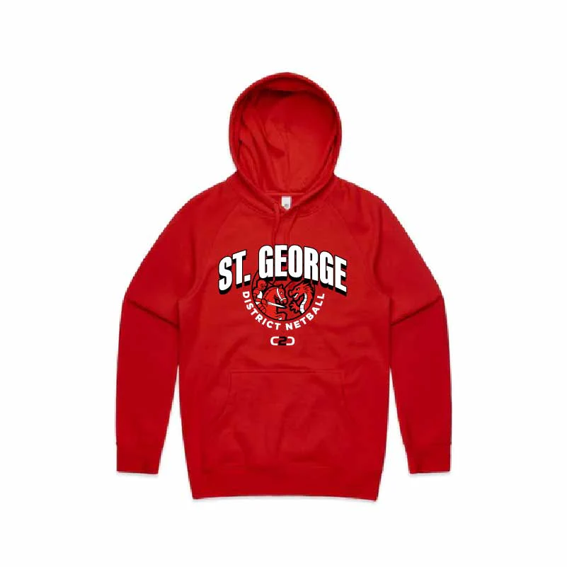 St George Netball Supply Hoodie Red