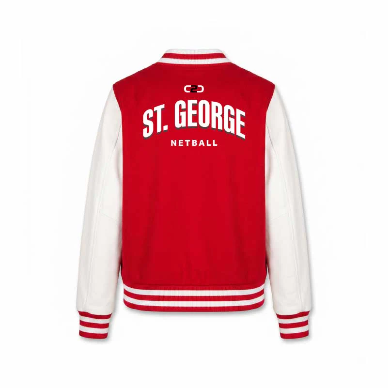 St George Netball Varsity Jacket Junior/Ladies - Image 2