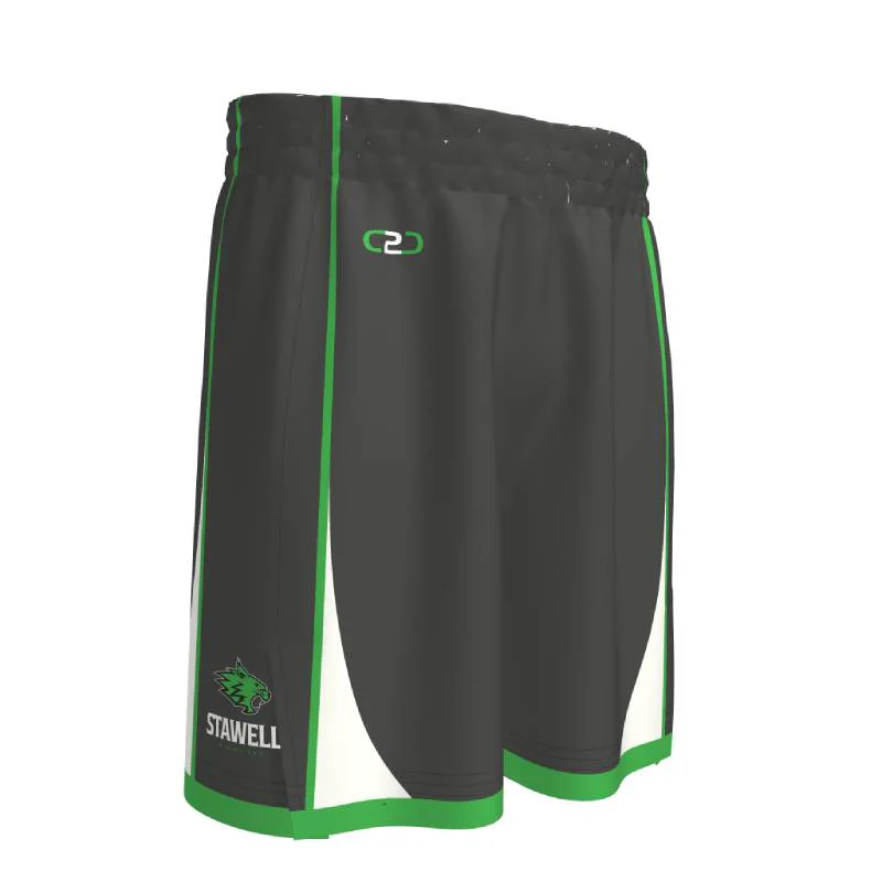 Stawell Wildcats Basketball HP Split Pro Shorts Grey - Image 2