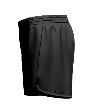 Stawell Wildcats Ladies Pro Curve Sport Shorts Black - Image 3