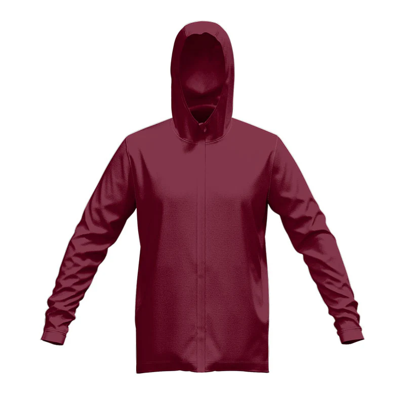 Glide SlimFit HP Tech Zip Hoodie Maroon - Image 7
