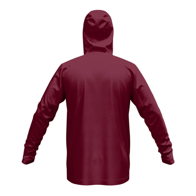 Glide SlimFit HP Tech Zip Hoodie Maroon - Image 8