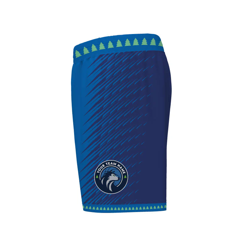 Timberwolves City Core Pro Shorts Blue Design Your Own Custom - Image 2