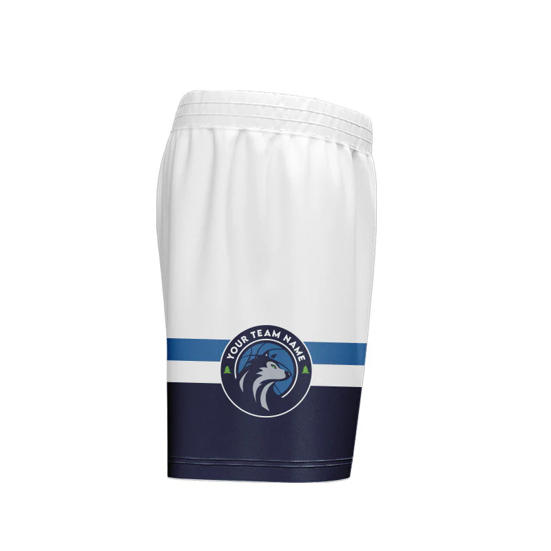 Timberwolves Core Pro Shorts White Design Your Own Custom - Image 2