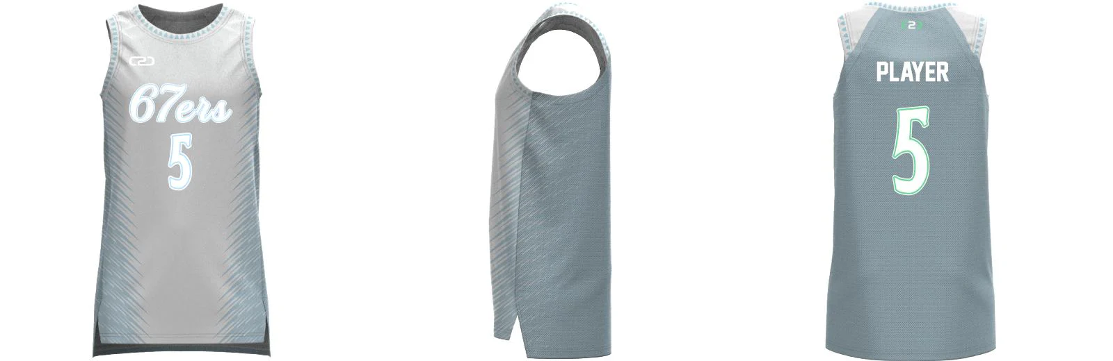 Timberwolves City SlimFit HP Split Basketball Singlet Design Your Own Custom