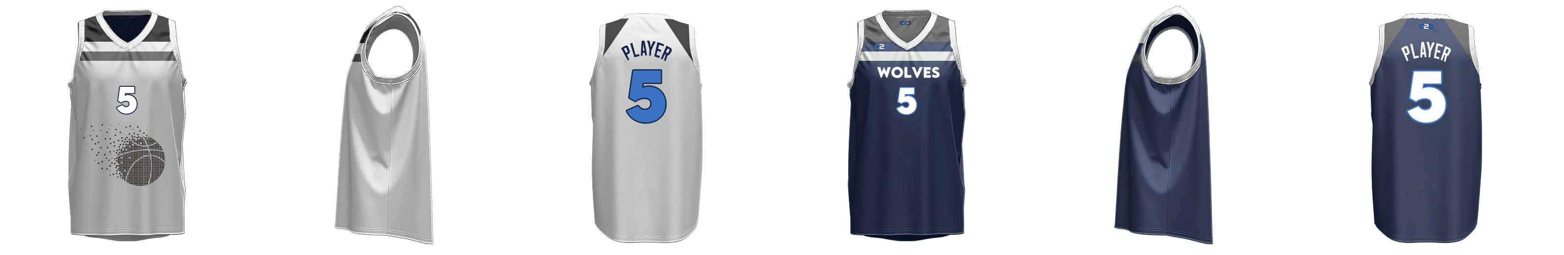 Timberwolves Core V Reversible Basketball Singlet Design Your Own Custom