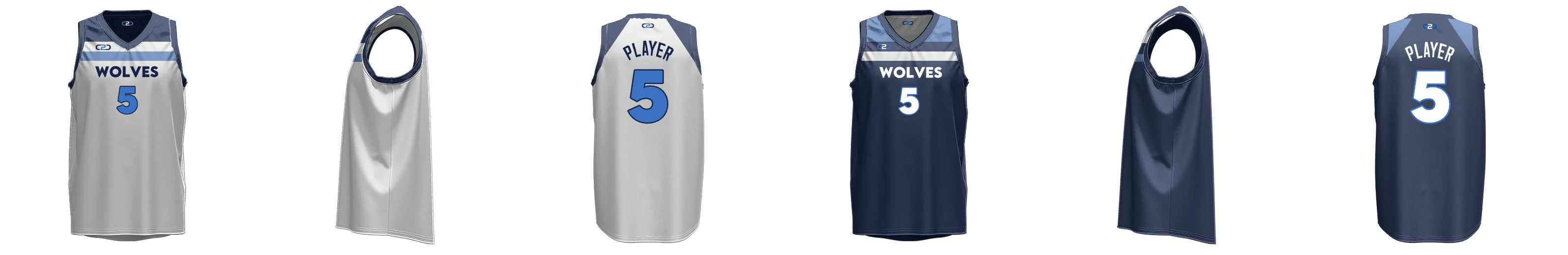 Timberwolves Core V Reversible Basketball Singlet Design Your Own Custom
