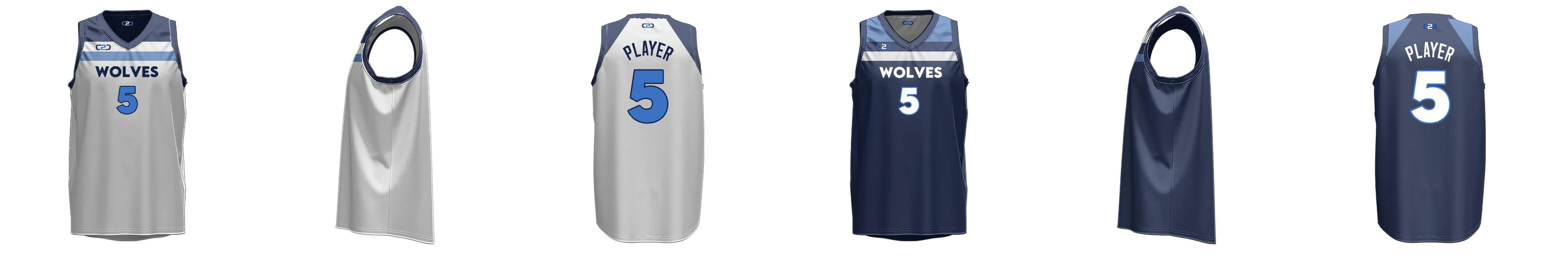 Timberwolves Core V Reversible Basketball Singlet Design Your Own Custom