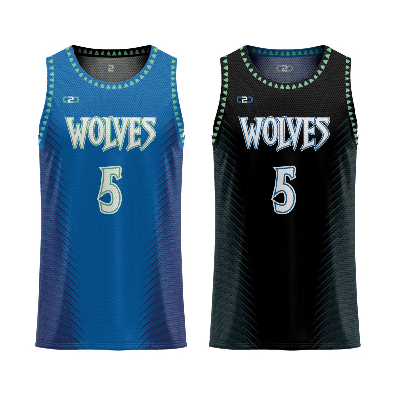 Custom Timberwolves City Core Reversible Basketball Singlet