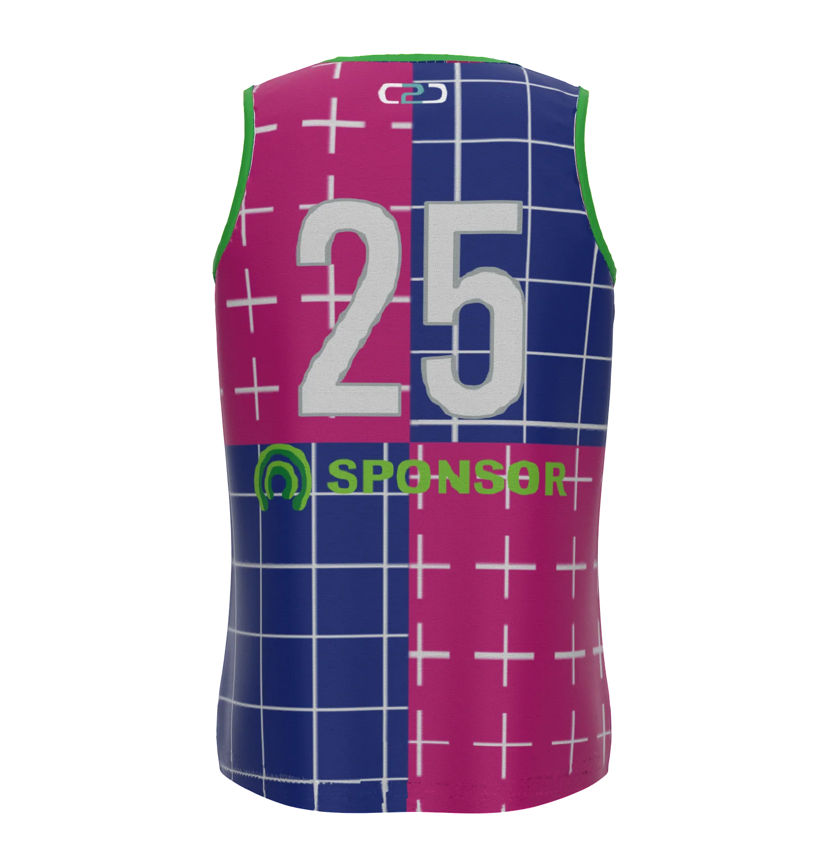 Touch Football Singlet U Neck Side Seam Custom - Image 2