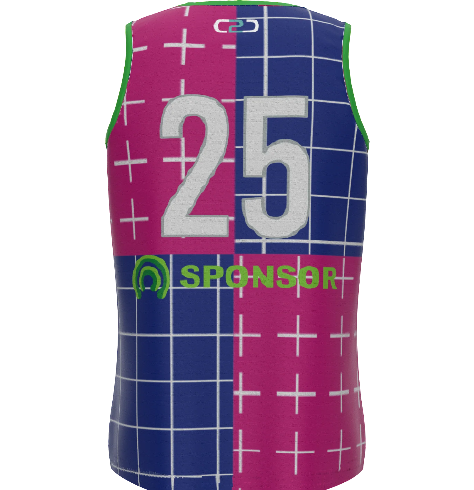 Touch Football Singlet U Neck Side Seam Custom - Image 2