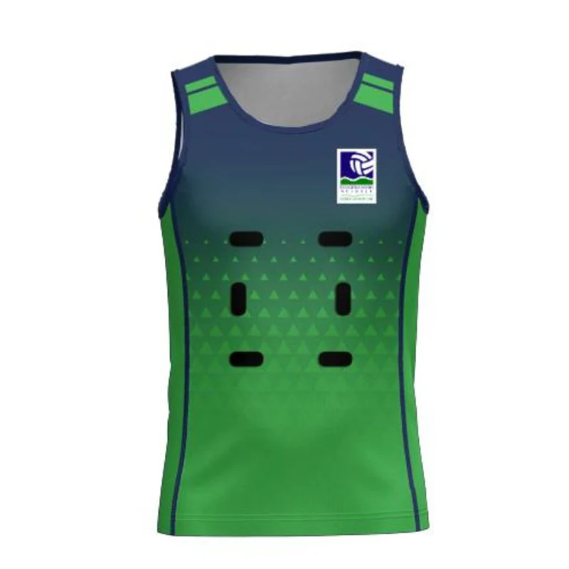 Tuggeranong Netball Club Singlet with Velcro Green Navy