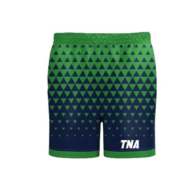 Tuggeranong Netball HP Split High Thigh Shorts Green Navy