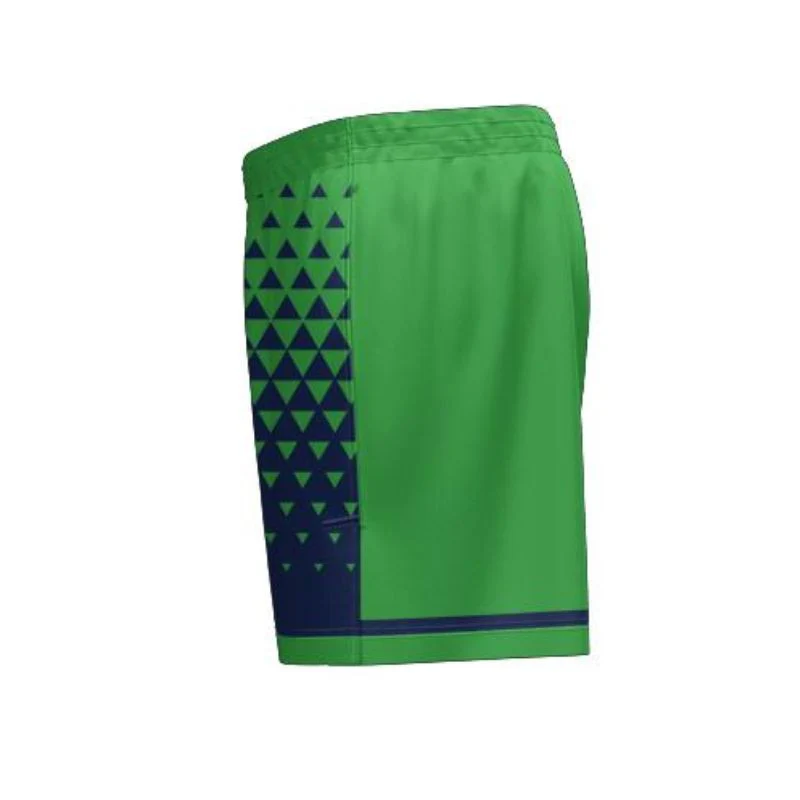 Tuggeranong Netball HP Split High Thigh Shorts Green Navy - Image 3