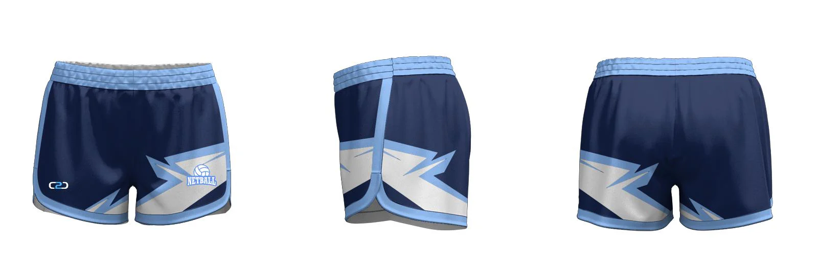 Undefeated SlimFit HP Ladies Girls High Thigh Curve Shorts Design Your Own Custom
