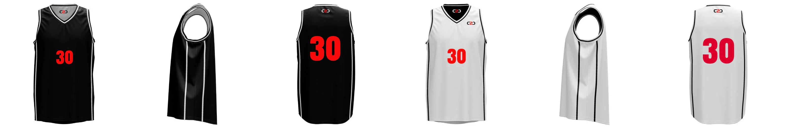 VIC Core V-Neck Reversible Basketball Singlet Navy and White Design Your Own Custom